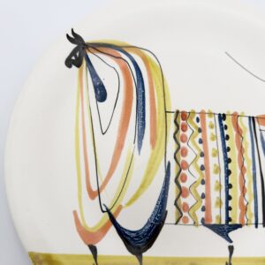 Roger Capron (1922–2006), “Bull” plate
