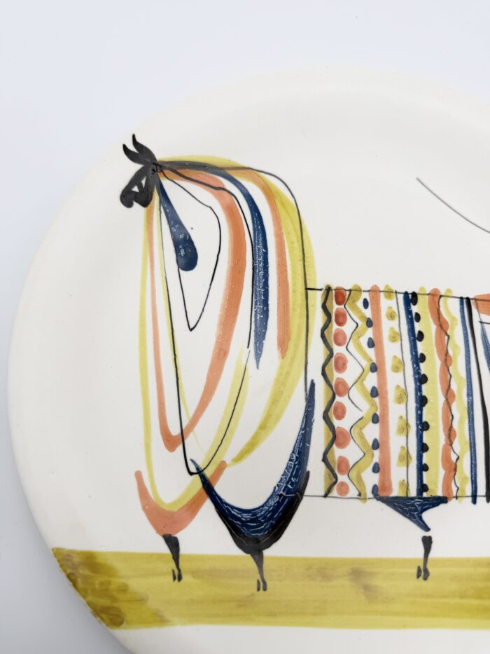 Roger Capron (1922–2006), “Bull” plate