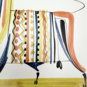 Roger Capron (1922–2006), “Bull” plate
