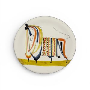 Roger Capron (1922–2006), “Bull” plate