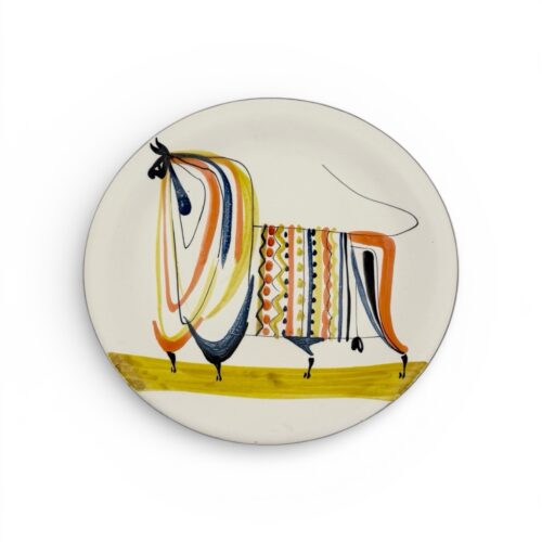 Roger Capron (1922-2006), plat "taureau"