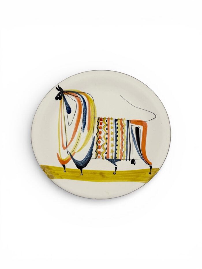 Roger Capron (1922–2006), “Bull” plate