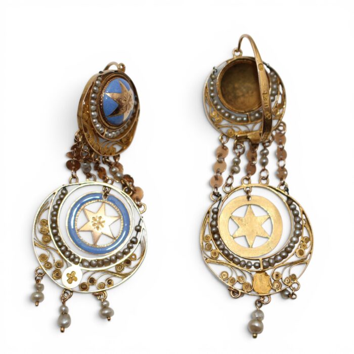 Boucles d'oreilles XIXe