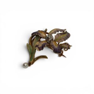 Broche, Art Nouveau "Iris"