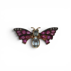 Butterfly clip brooch, Belle Epoque