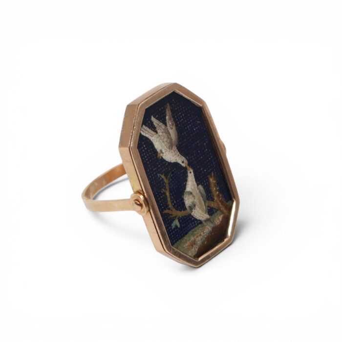 Micro-Mosaic Ring, 18th Century.