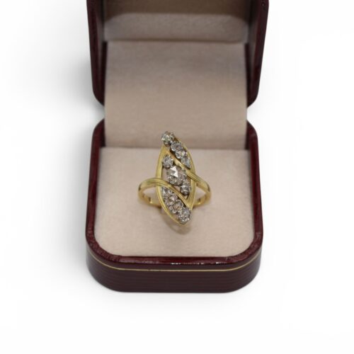 Bague marquise, Art Nouveau