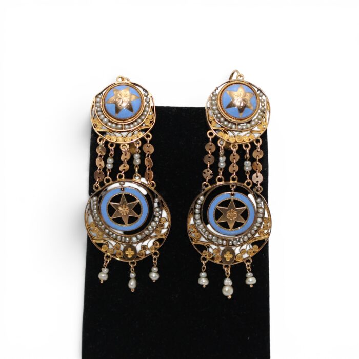 Boucles d'oreilles XIXe