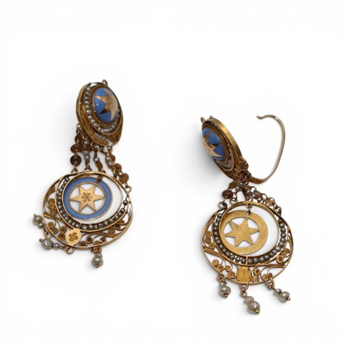 Boucles d'oreilles XIXe