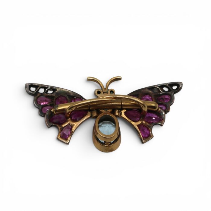 Butterfly clip brooch, Belle Epoque