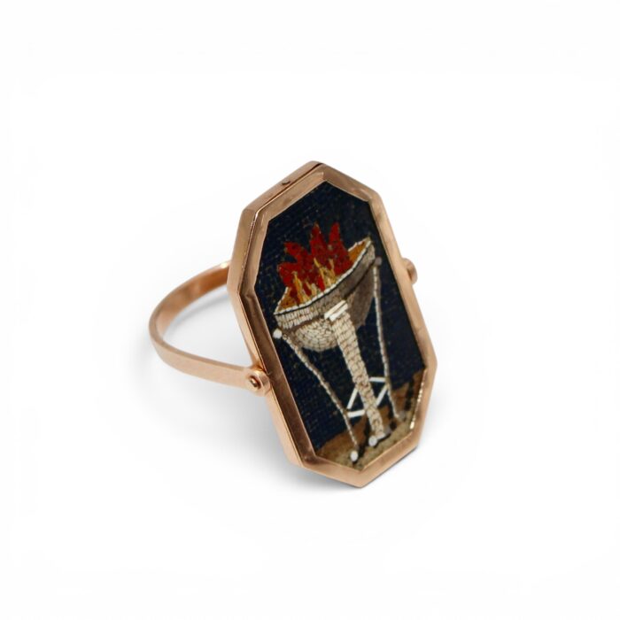 Bague micro-mosaiques XVIIIeme siècle
