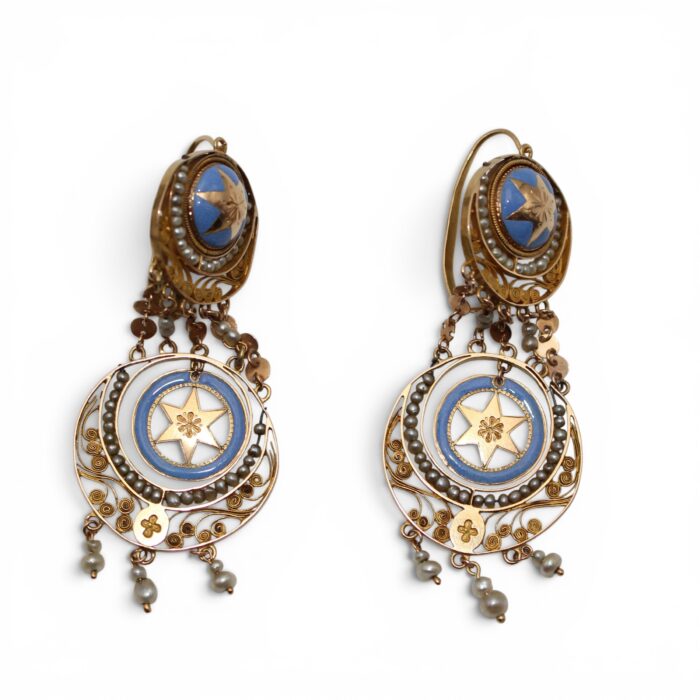 Boucles d'oreilles XIXe