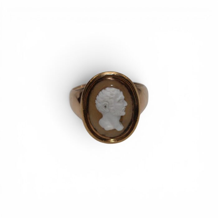 Bague,  Camée Brutus XVIIIeme siècle