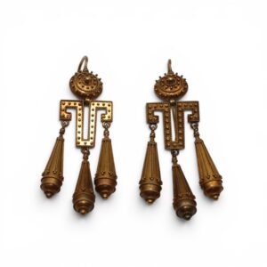 951DBC5A 82EB 4E5D 891E EB19A82C16AB 1 105 C Boucles d'oreilles, Style Etrusques, XIXe