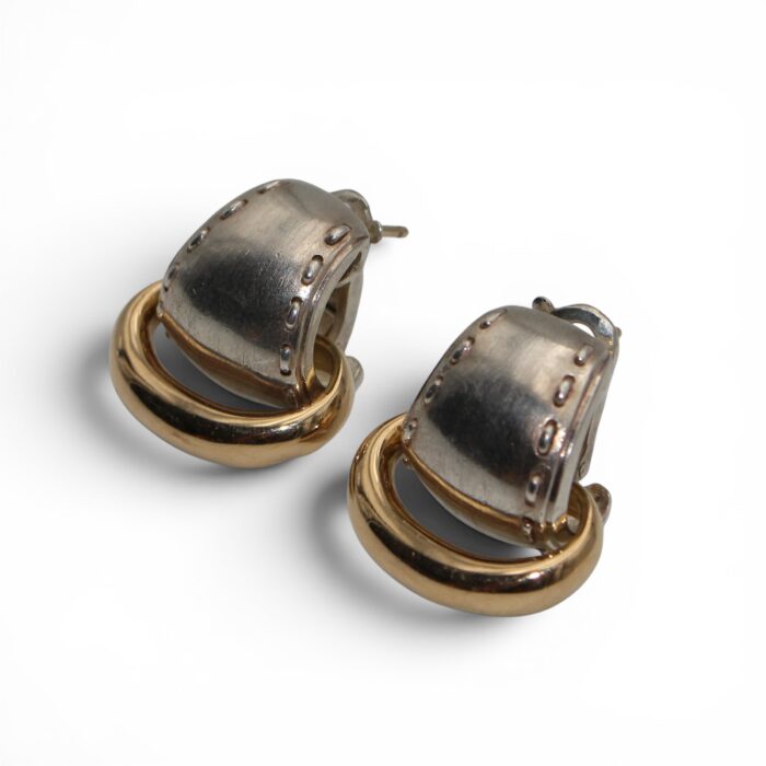 9B59EE61-EEB4-47AD-B0EF-0DA39691EDAC Hermès, Boucles d'oreilles "Piqué Sellier"