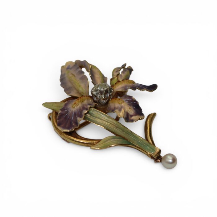 Broche, Art Nouveau "Iris"