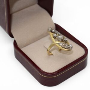 Bague marquise, Art Nouveau