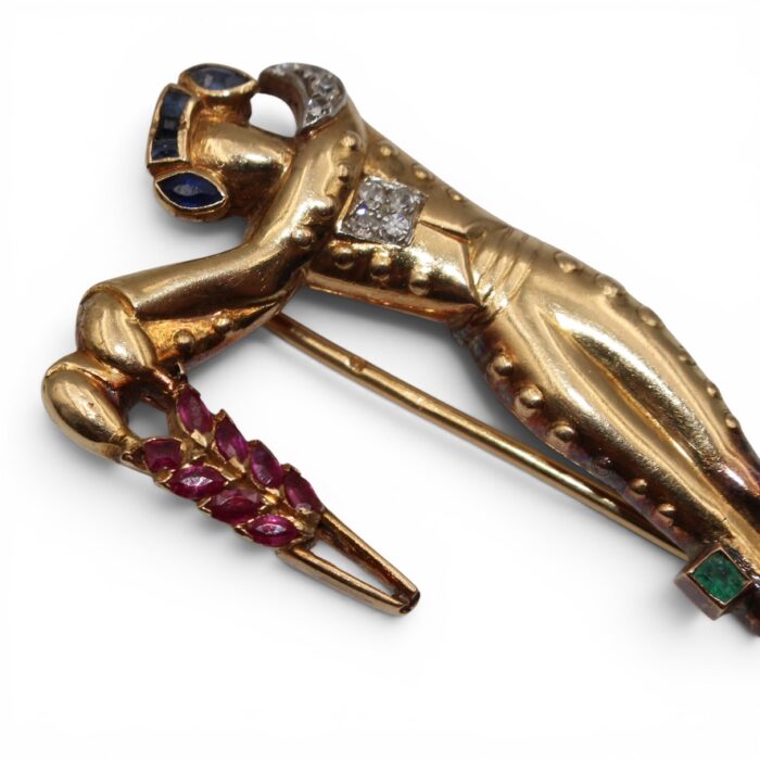 Broche Art Deco, Matador