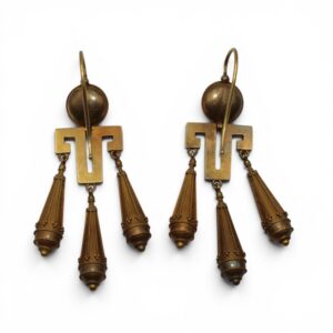 B971C018 7F9E 46CB 9255 560161288EE5 1 105 C Boucles d'oreilles, Style Etrusques, XIXe
