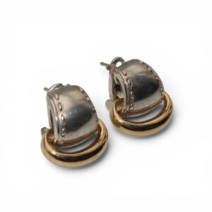 B9FE6BB0-4683-4CDD-A2AB-C5855648319C Hermès, Boucles d'oreilles "Piqué Sellier"