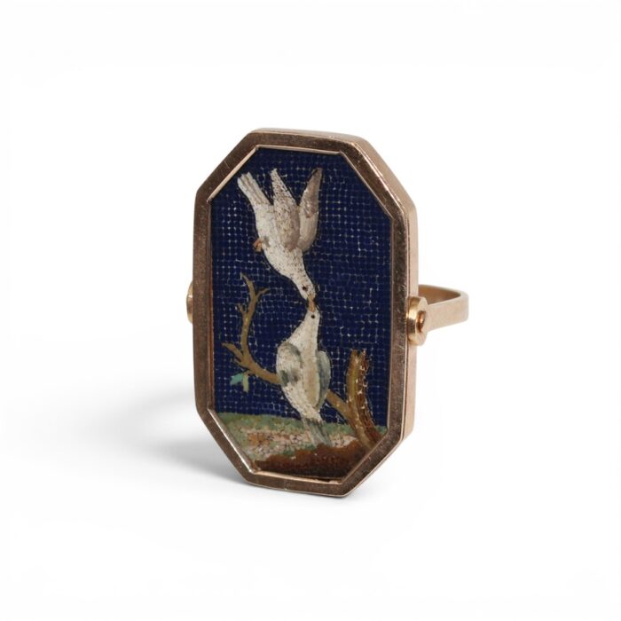 Micro-Mosaic Ring, 18th Century.