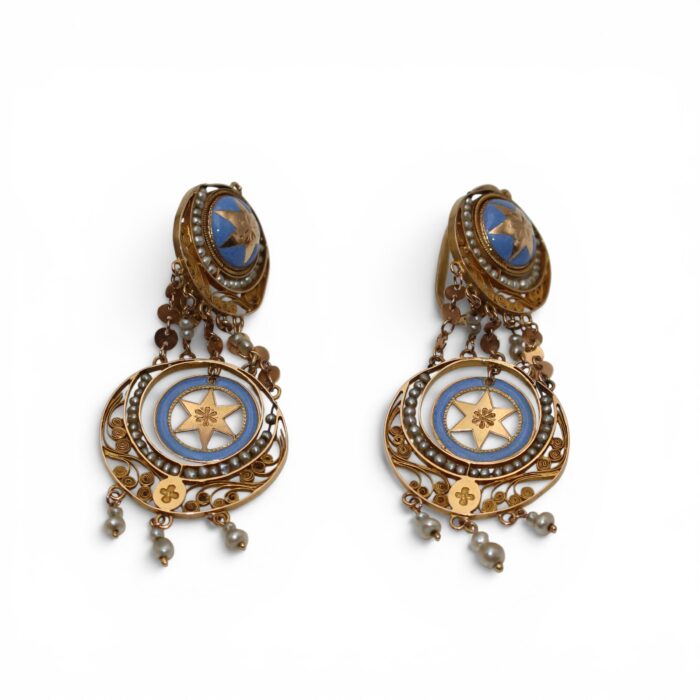 Boucles d'oreilles XIXe