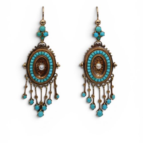 Boucles d'oreilles XIXe siècle