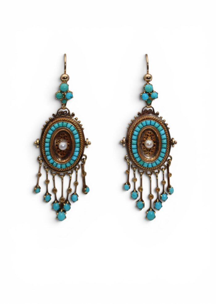 Boucles d'oreilles XIXe siècle
