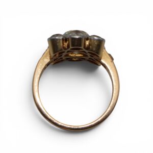 Bague florale, Art Déco