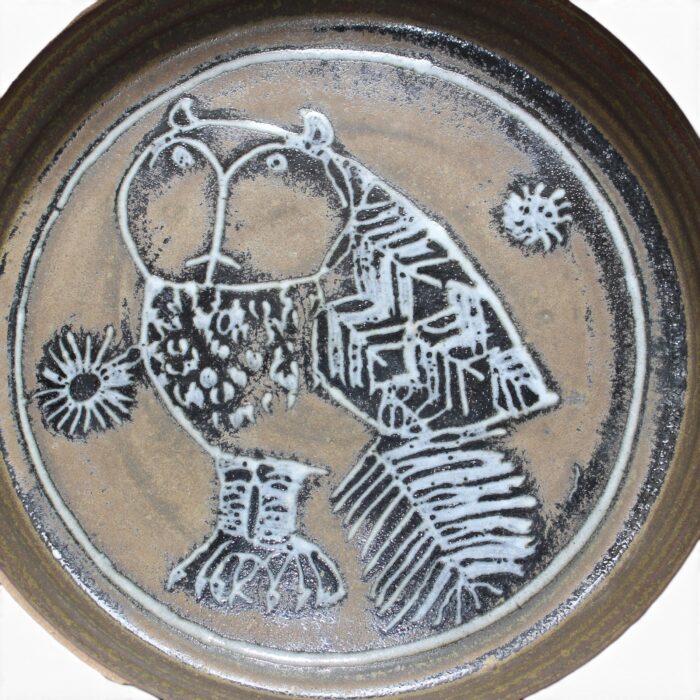 Ceramic wall plaque, model "Owl"