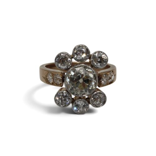 Bague florale, Art Déco