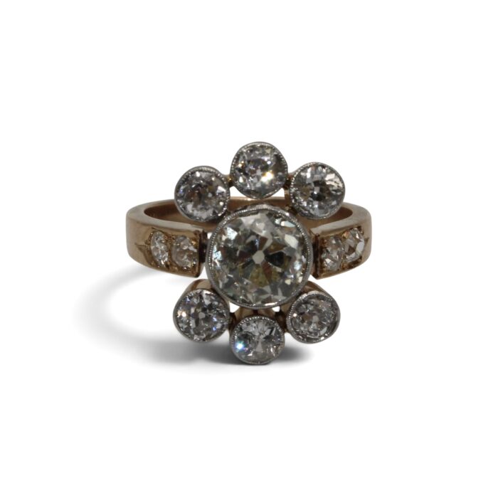 Bague florale, Art Déco