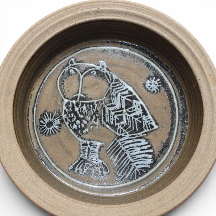 Ceramic wall plaque, model "Owl"