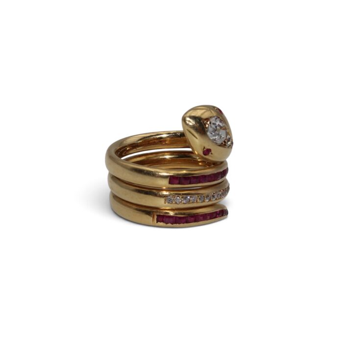 Bague serpent, Belle Epoque