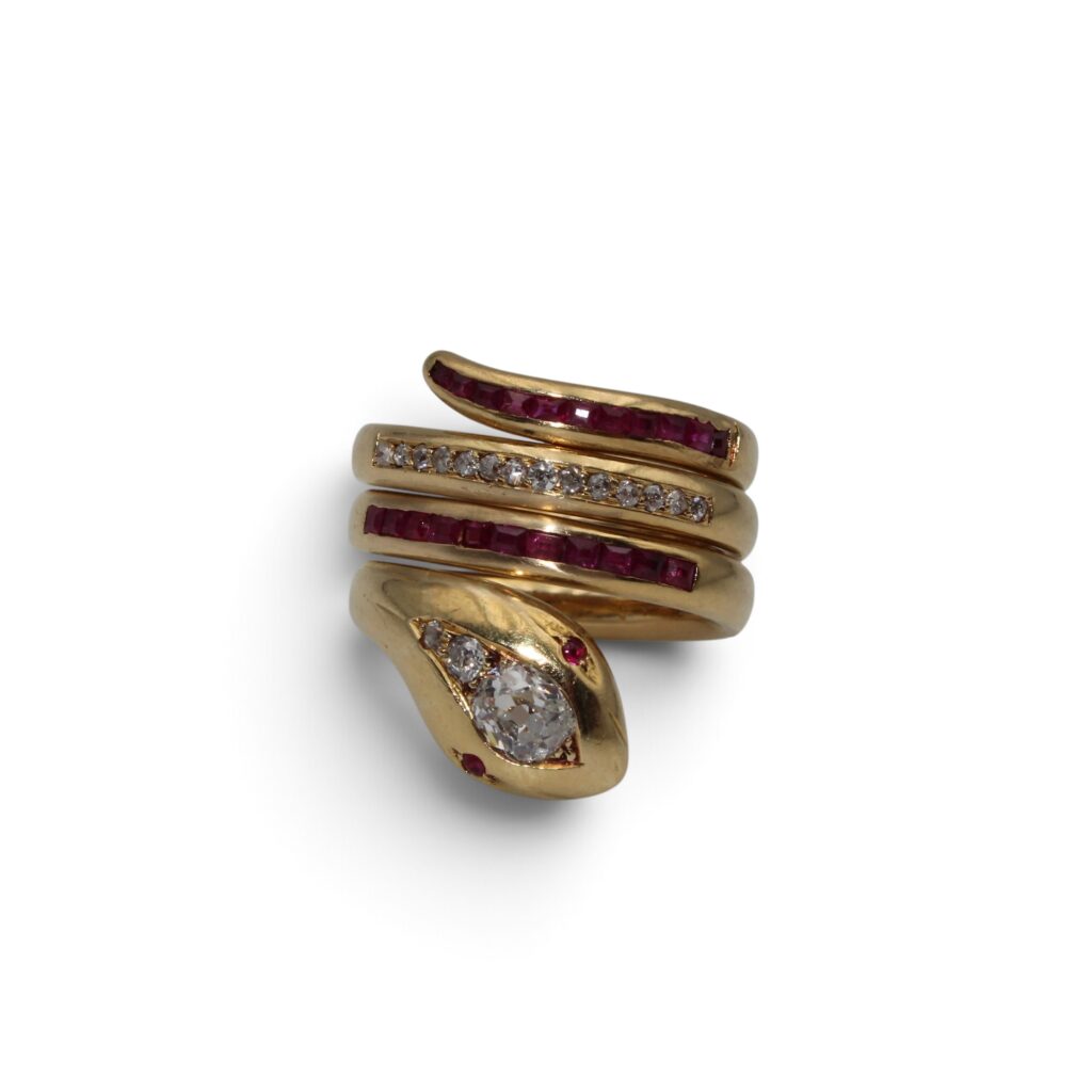 Bague serpent, Belle Epoque