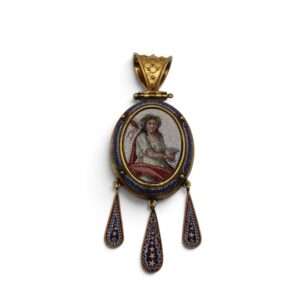 IMG 2986 Photoroom Pendentif micro-mosaïque, Bacchus