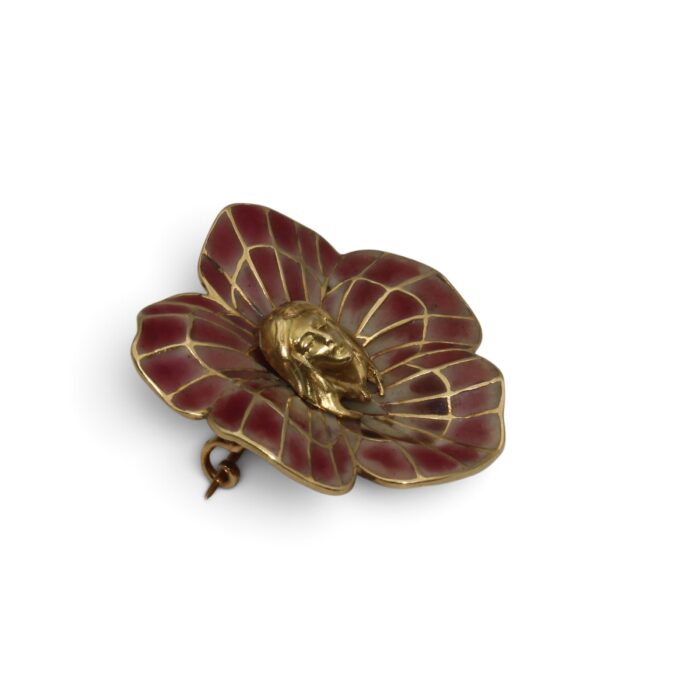 IMG 3073 Photoroom Broche "Pensée", Art Nouveau