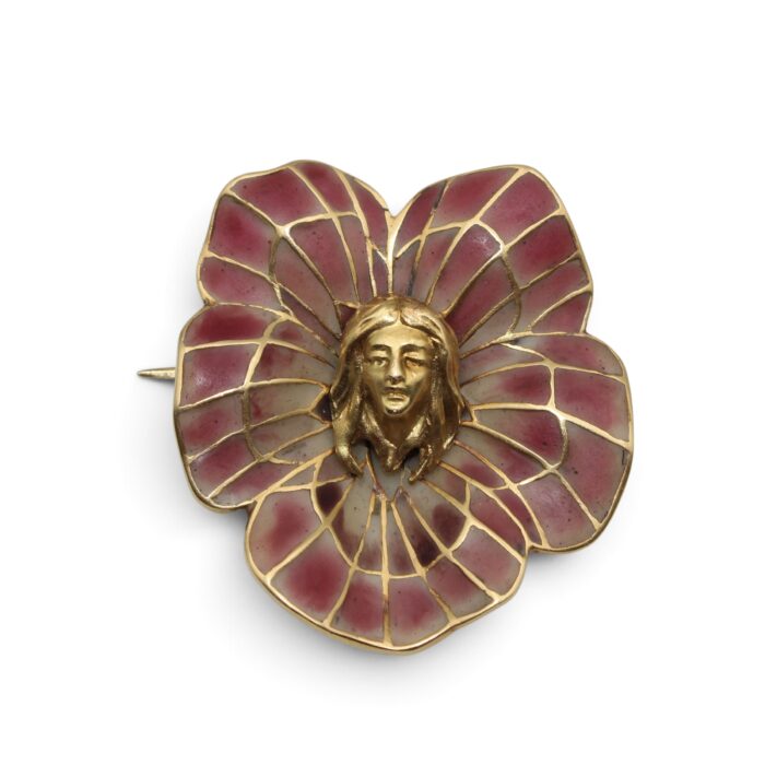 IMG 3074 Photoroom Broche "Pensée", Art Nouveau